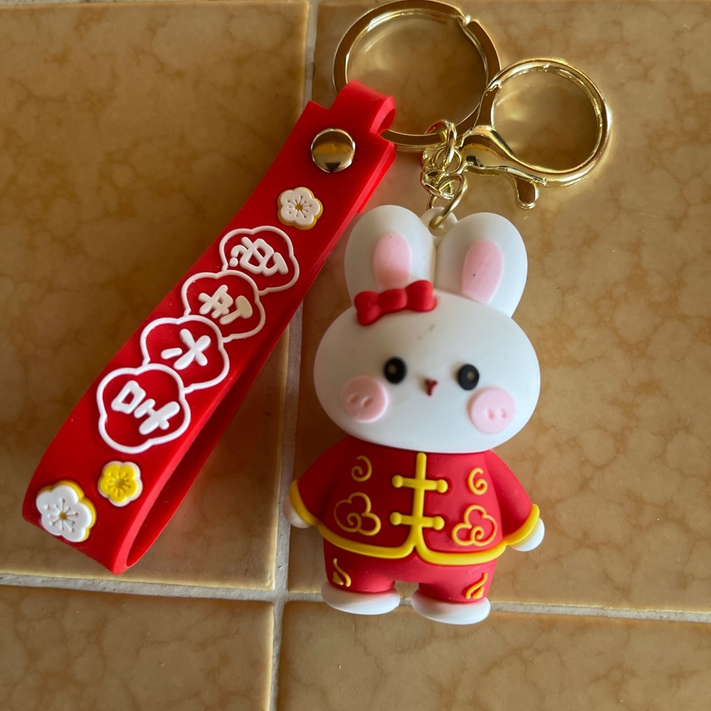 Chinese New Year Rabbit Key Chain